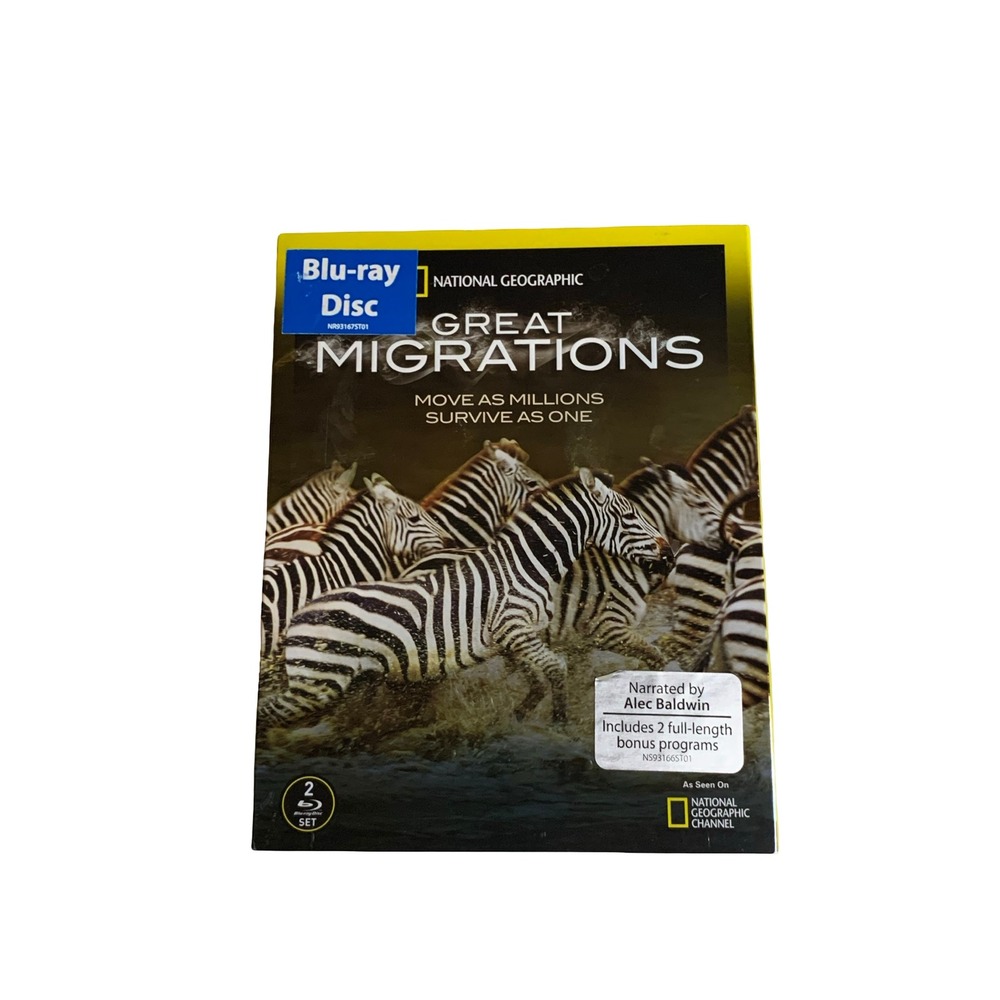National Geographic Great Migrations Blu-ray 2-Disc Set Alec Baldwin Narrated